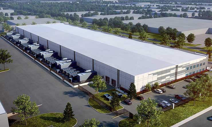 An illustration of the Skybox Chicago I project in Elk Grove Village, Illinois. (Image: Skybox Datacenters)