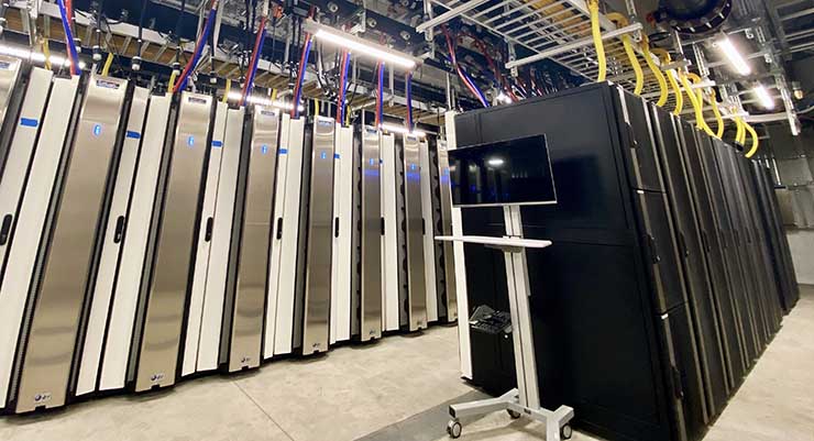 Cabinets inside a data module at the Nautilus Data Technologies facility in Stockton. (Photo: Nautilus Data)