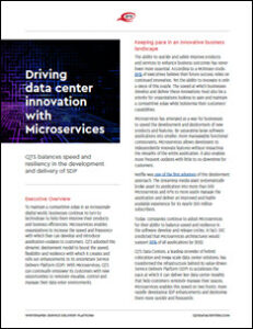 Microservices Deliver Speed and Flexibility to Data Center Customers 1