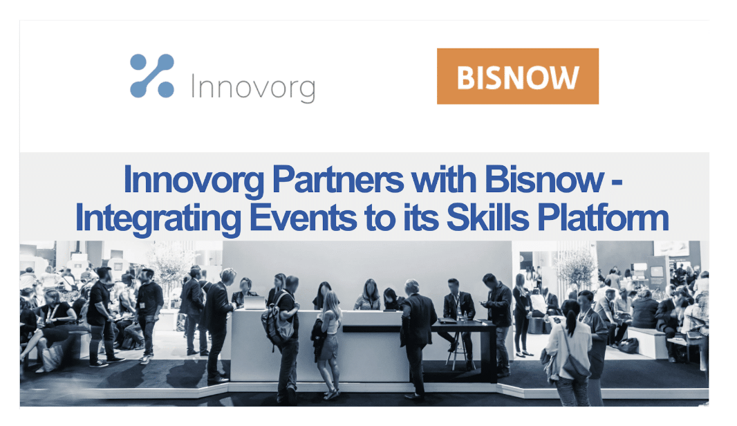 Innovorg Partners with Bisnow to Bring Industry Events to its Skills Development and Learning Platform